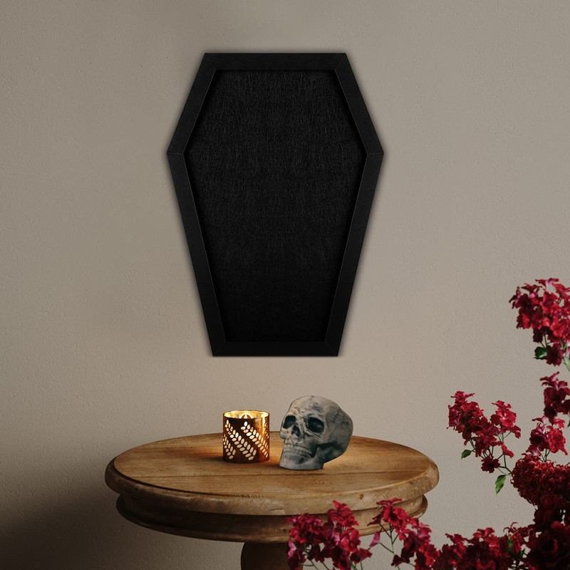 Okydoky Coffin Felt Bulletin Board for Table Top or Wall,
