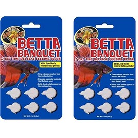 Zoo Med Betta Banquet Blocks 6 Card (Set Of 2), fish, 0.3 ounces