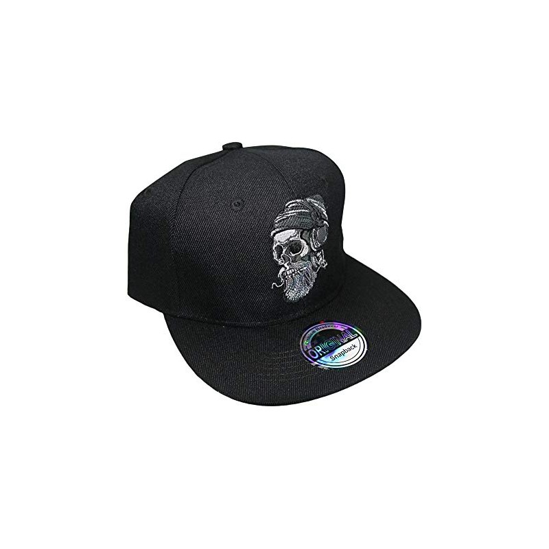 beybey Snapback Cap with Skull Pattern Cool Design for a