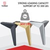 TCHOSUZ 6 Inch / 15cm Metal Furniture Legs, Set of