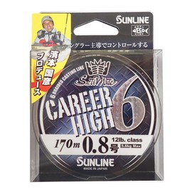SUNLINE Salty Mate PE Line Carrier High 6 170m 0.8 lbs (12 lb) 6 Bottles Champagne Gold