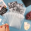 BAOFALI 100 Pcs/Set 7x9.4inch Clear Stamp and Die Storage Pockets,