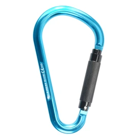 S.E.PEAK 22kN Auto Locking Ladder Hook, Professional Heavy Duty Lightweight Carabiner for Outdoor Tower Climbing, Aerial Work, Rescue, Large D Ring Clip w/Huge Opening Gate/5000lbs, CE Certified