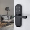 Bluetooth Digital Lock, Unlock with Code,Card,Fingerprint,App &Key (Compatible with Alexa))