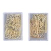 100Pcs Funny Planner Clips Anti Rust Electroplating Process Envelope Coffee