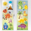 CCINEE 85 PCS Dinosaur Window Cling Decals for Kids,Assorted Cute
