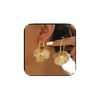 Gold Flower Earrings For Women Silver Dangle Statement Trendy Hoop