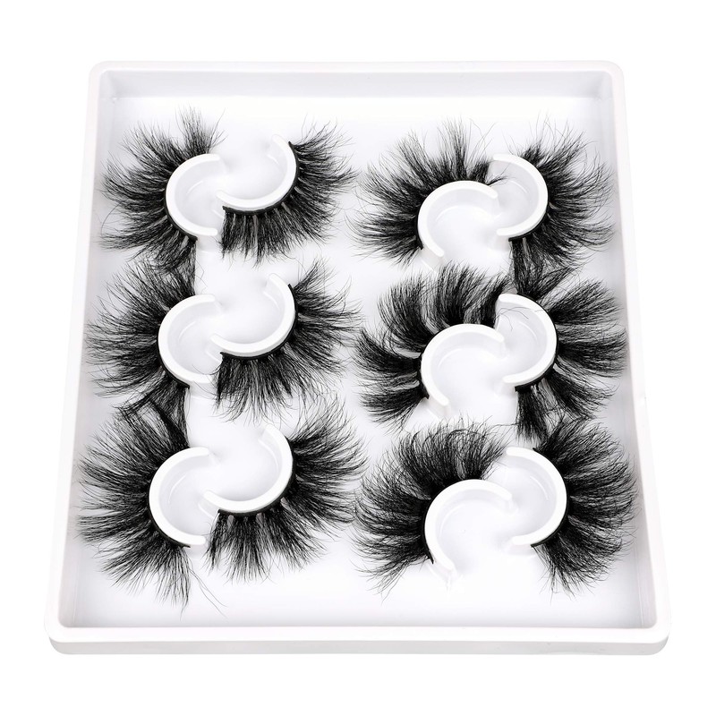 Mink Lashes Fluffy Eyelashes Dramatic Long Wispy Fake Eyelashes Thick