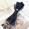 Burnaby layered houndstooth ribbon hairpin 10cm / 버나비 레이어드 하운드투스