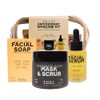 AHAL Kit Facial Skincare Jabón Mascarilla y Suero Piel Seca