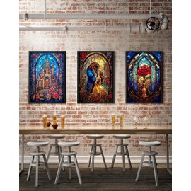 VeGuude Diamond Art Kits for Adults - 3 Pack Cartoon Diamond Painting for Beginners, Diamond Dots Round 5D Full Drill Paint with Diamonds Pictures Gem Art Painting Kits DIY Crafts Kits 12x16inch