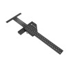 Multifunction Woodworking Ruler Aluminum Alloy T Shaped Black Measuring Marking