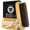 Men's Beard Brush, Beard Comb Set, Grooming kit with beard