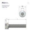 Accu - M4 x 12mm Full Thread Cap Head Screws