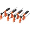 Jorgensen Set of 4 medium weight steel clamps (2-15 cm,