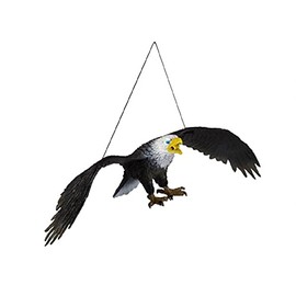 Ravensden Hanging Eagle Flying Rubber Figure - 28cm (2 colours, one sent at random)