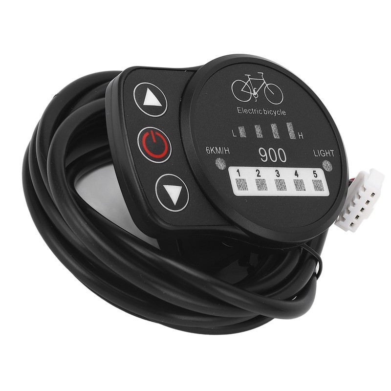 36V 48V Electric Bike LED Meter Speed Battery Power Headlight