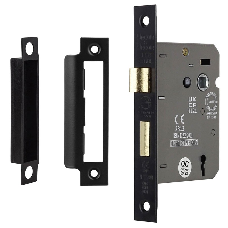 Decoranddecor Sash Mortice Door Lock with Keys - 2.5inc /64mm