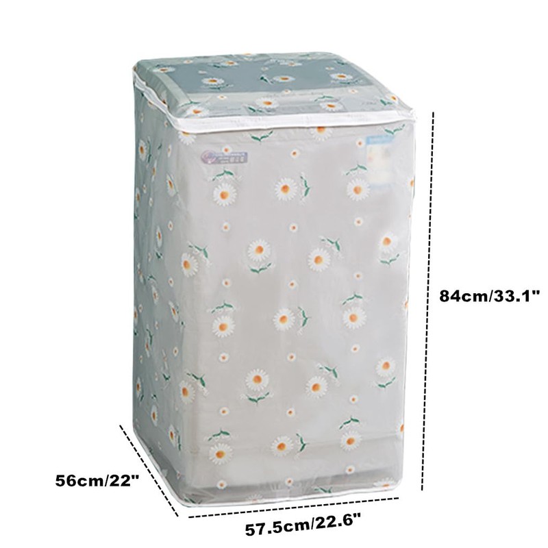 Kinteshun Washing Machine Cover,Washer Dryer Dustproof Waterproof Protection Case Cover
