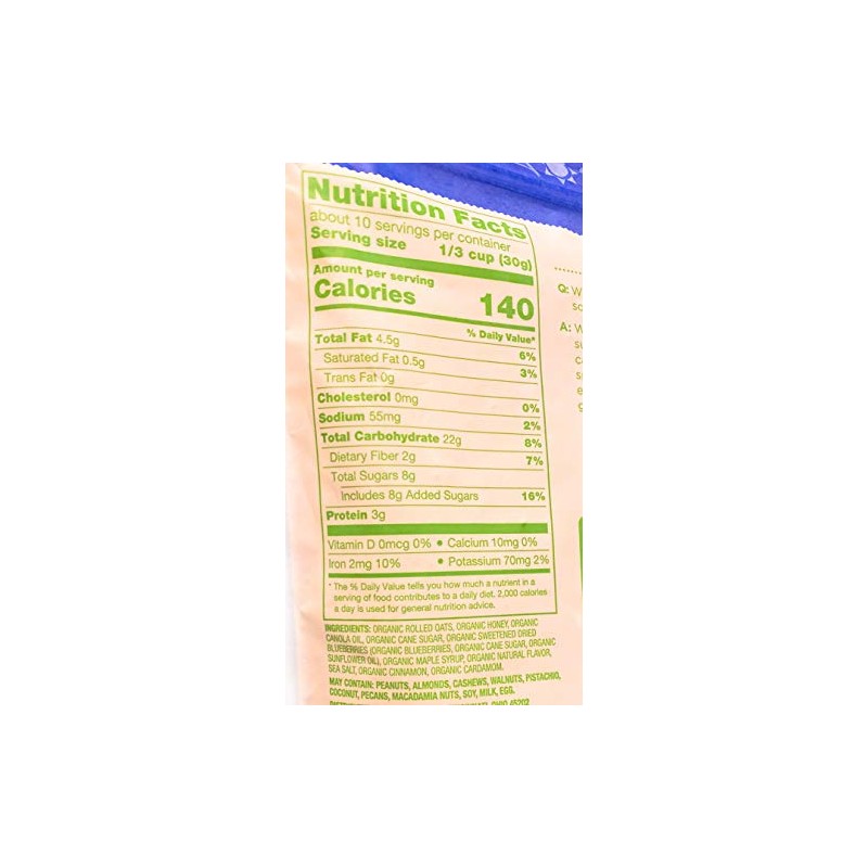 Simple Truth Organic Blueberry Oats & Honey Granola Clusters 11