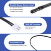 PATIKIL 10K NTC Temperature Sensor, 6 Pcs 15.7 Inch 1%