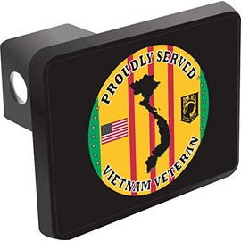 Vietnam Veteran Proudly Served Hitch Cover