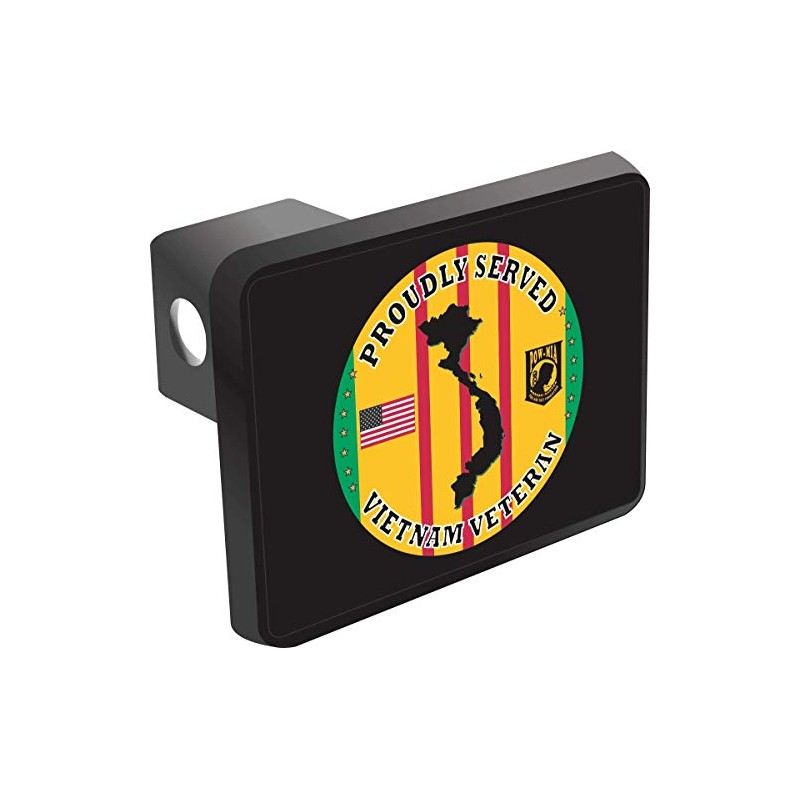 Vietnam Veteran Proudly Served Hitch Cover