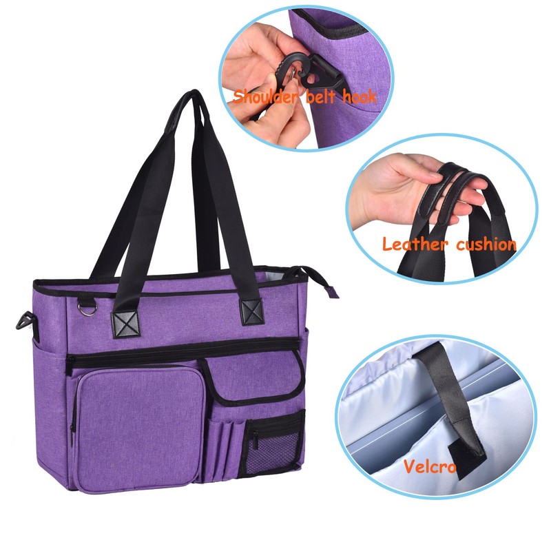 ZFZGFRCS Nurse Tote Bag for Work with Multiple Pockets -