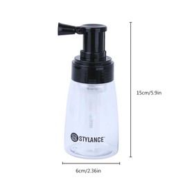 STYLANCE Barber Powder Bottle Spray, Powder Puffer Bottle for Applying Talc, Empty Portable Travel Cosmetics Container, Refillable Hair Fiber Applicator for Hair Salon, Home, Beauty,180ml