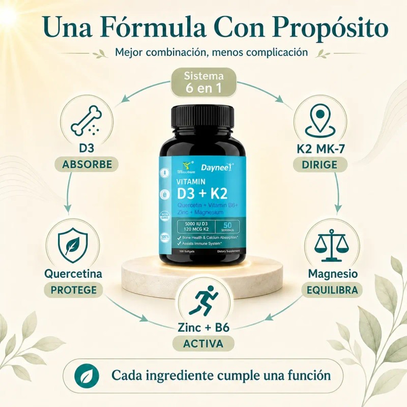Vitamina 5000 120 Mcg Huesos Dientes Corazón 100