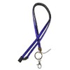 Blue Bling Diamante Rhinestone (Breakaway) Lanyards for ID Card &