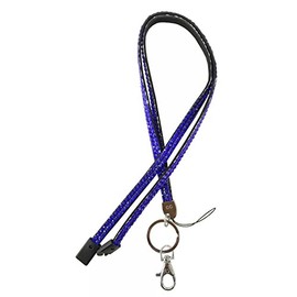 Blue Bling Diamante Rhinestone (Breakaway) Lanyards for ID Card & Key Badge Holder, USB Holder, Memory Stick Holder Rhinestoneblue