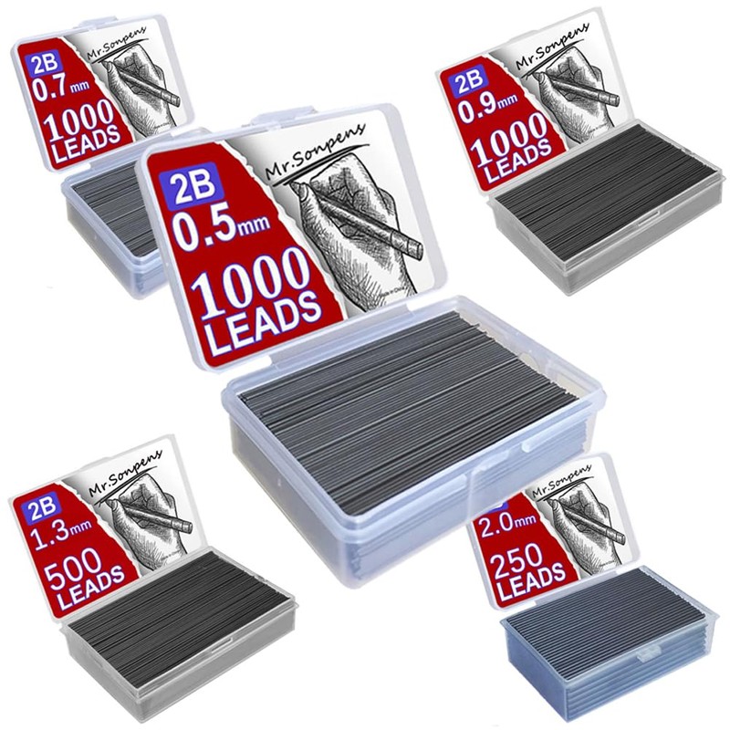 1000Pcs Mechanical Pencil Lead Core 0.5 0.7 0.9 1.3 2mm
