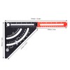 Woodworking Triangle Ruler Folding Square Ruler Aluminum Alloy Carpenter Tool