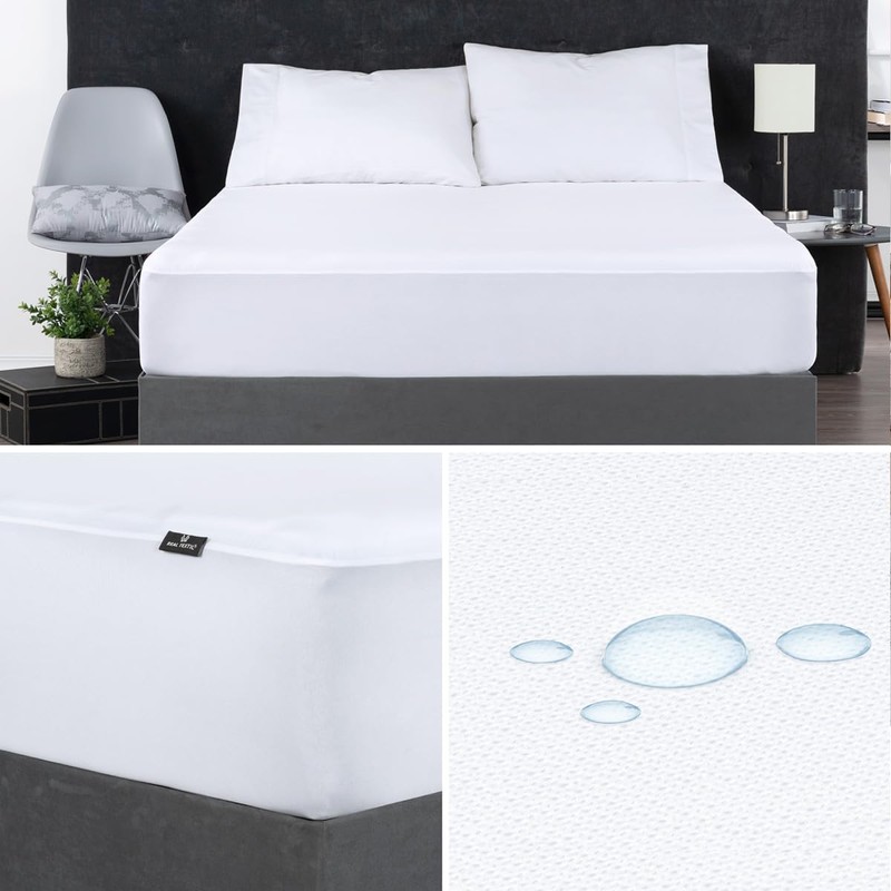 REAL TEXTIL Protector Cubre Colchón 100% Impermeable | Tela Suave