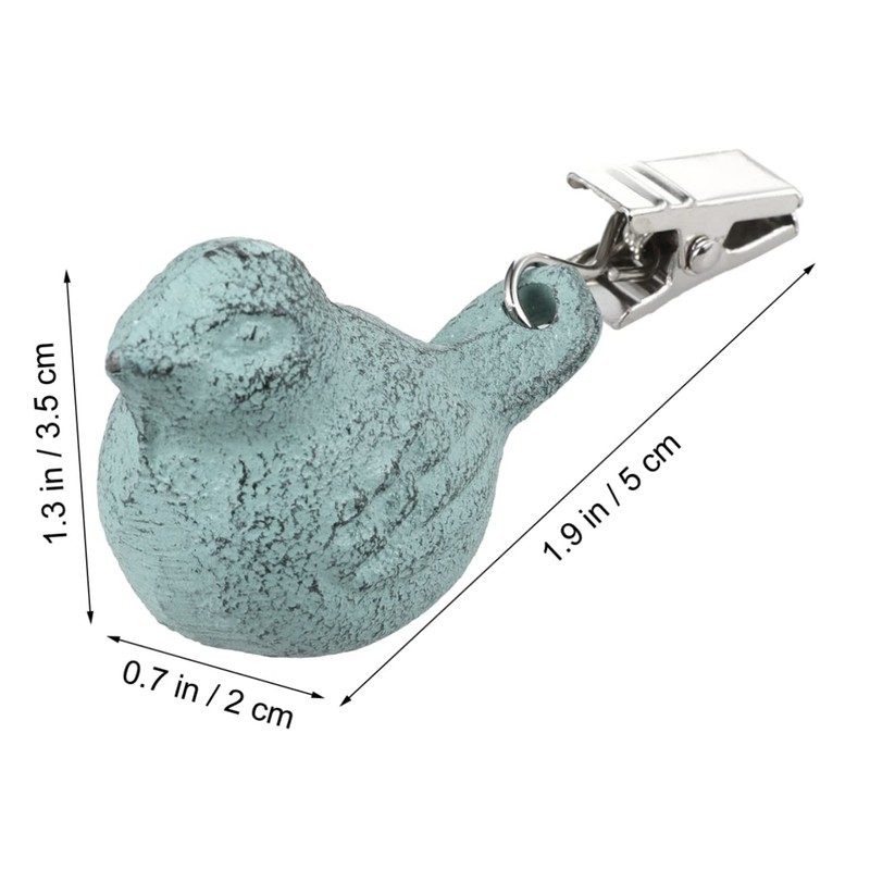 KICHOUSE Dining Table Cover Clamps 4pcs Creative Bird Shape Iron