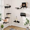 NUNU LAB Wall Mounted Cat Furniture Set - 7 Pcs