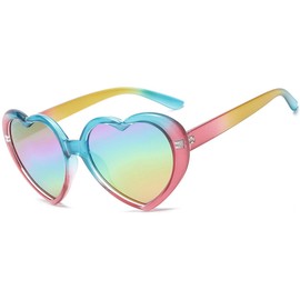 SooGree Heart Sunglasses for Women Heart Shaped Sunglasses Vintage Cat Eye Mod Style Retro Glasses Party Favor Polarized, Style 4, One Size