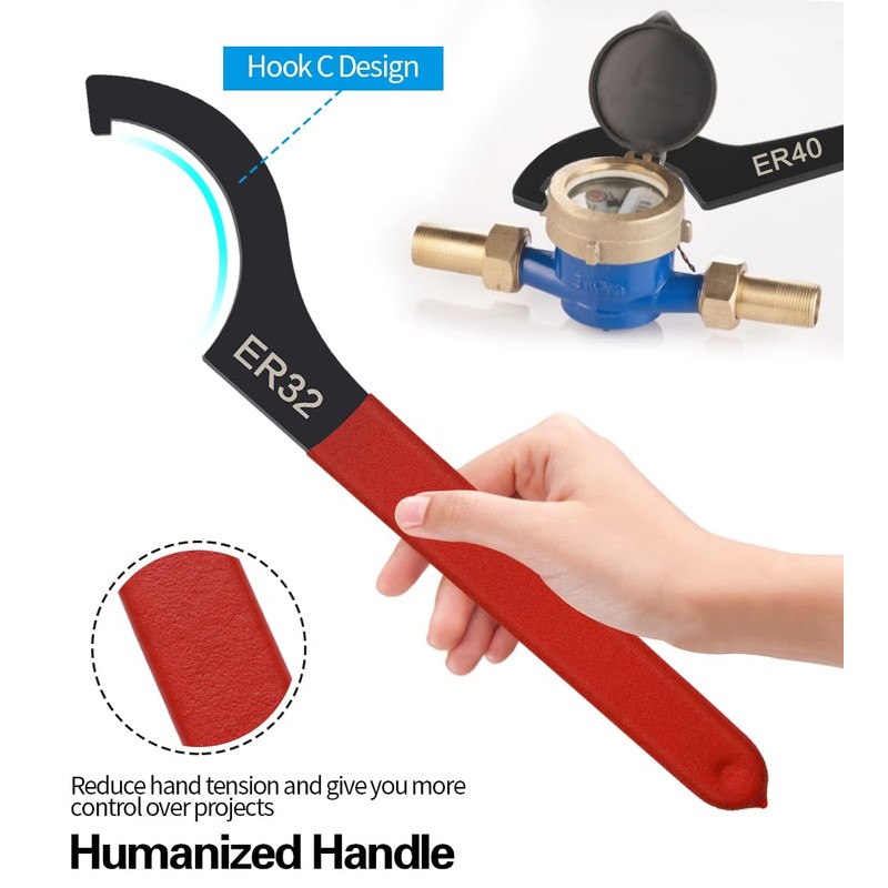 Mdvora Mdvora Coilover Spanner Wrench Set, 4pcs, Alloy Steel, Rubber