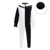 Dressy Daisy Black and White Pierrot Clown Costume with Ruffle