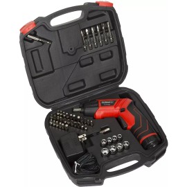 Stalwart - 75-PT1000 Pivoting Screwdriver 45 Pc. Set-Pivoting Cordless Power Too