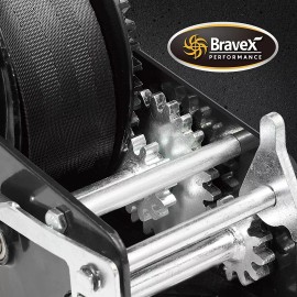 Bravex 3500lbs Capacity Heavy Duty Boat Trailer Winch Crank Strap Gear Winch 33ft Strap