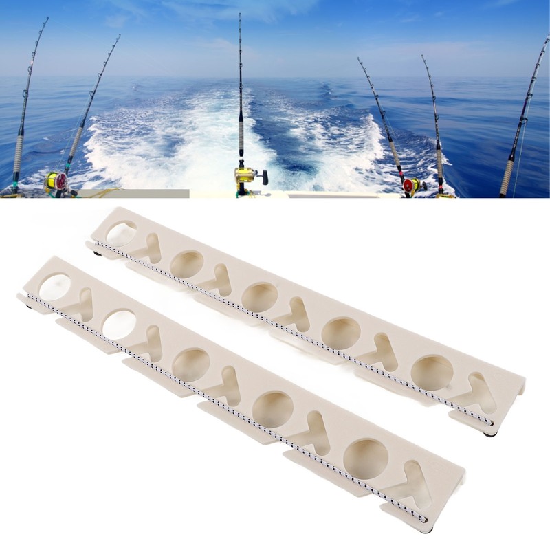 Fishing Rod Holder Wall Mounted Strong Durable ABS 10 Rods