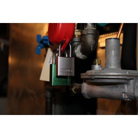 ABUS Silver 72/30 Lockout Tagout Safety Padlock w/ 1" Shackle, 3 Pack, Keyed Alike, 3 Padlocks with 6 Keys
