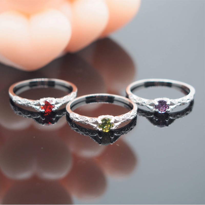 Bellitia Jewelry 925 Sterling Silver Court Style Ring for Women,