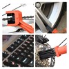Dickno 2 PCS Motorcycle Chain Brush, Bicycle Chain Cleaning Brush