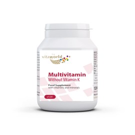 Vita World Multivitamin A-Z Without Vitamin K 120 Capsules Made in Germany