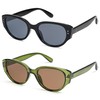 Appassal Retro Cat Eye Sunglasses for Women Round Polarized Cute
