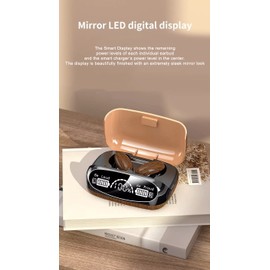 Acuvar in-Ear Wireless Bluetooth 5.2 Headphones, Earbuds IPX6 Waterproof with Microphone Rechargeable USB C Case Retro Wood for Smartphones Android iOS (Walnut)