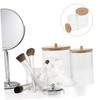 TOVINANNA Cotton Swab Holder Transparent Storage Box with Lid Versatile